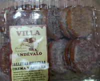 Galletas rellenas crema vainilla