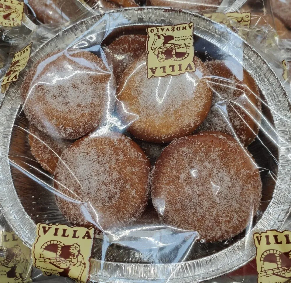 Galletas fritas rellenas