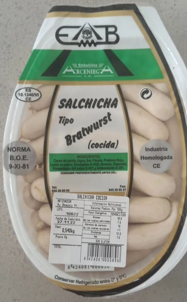 Salchicha Tipo Bratwurst