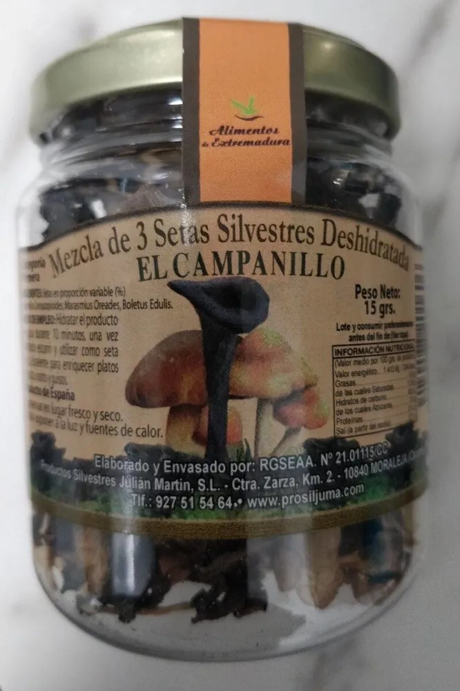 Mezcla 3 setas silvestres deshidratadas