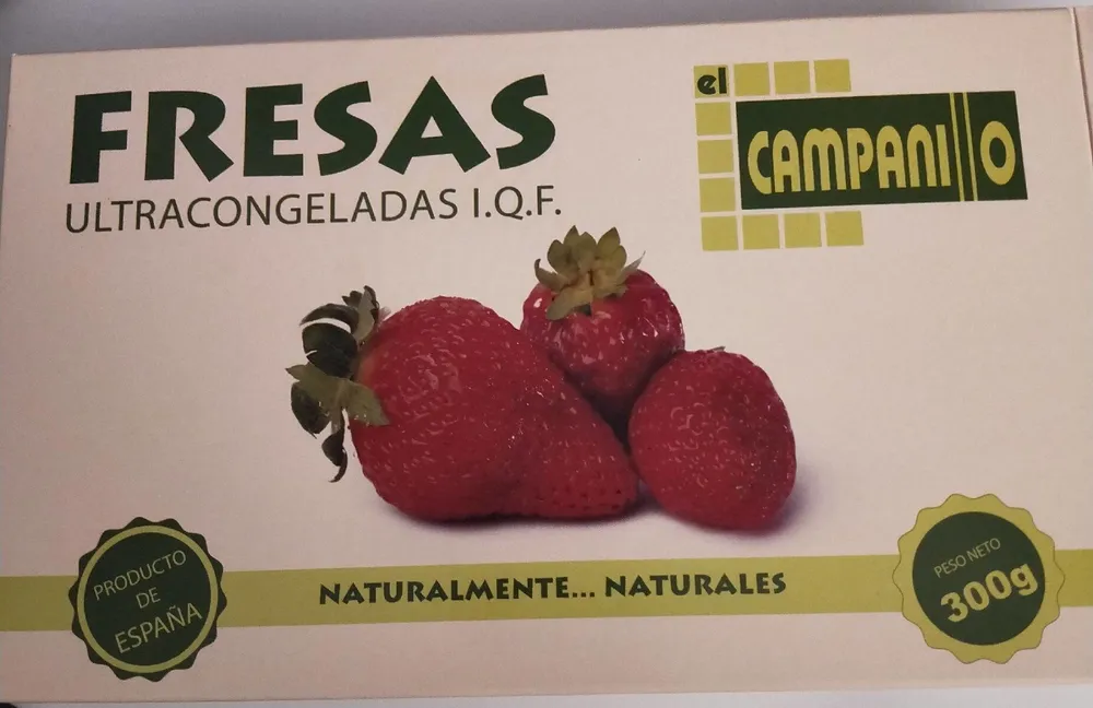 Fresas ultracongeladas