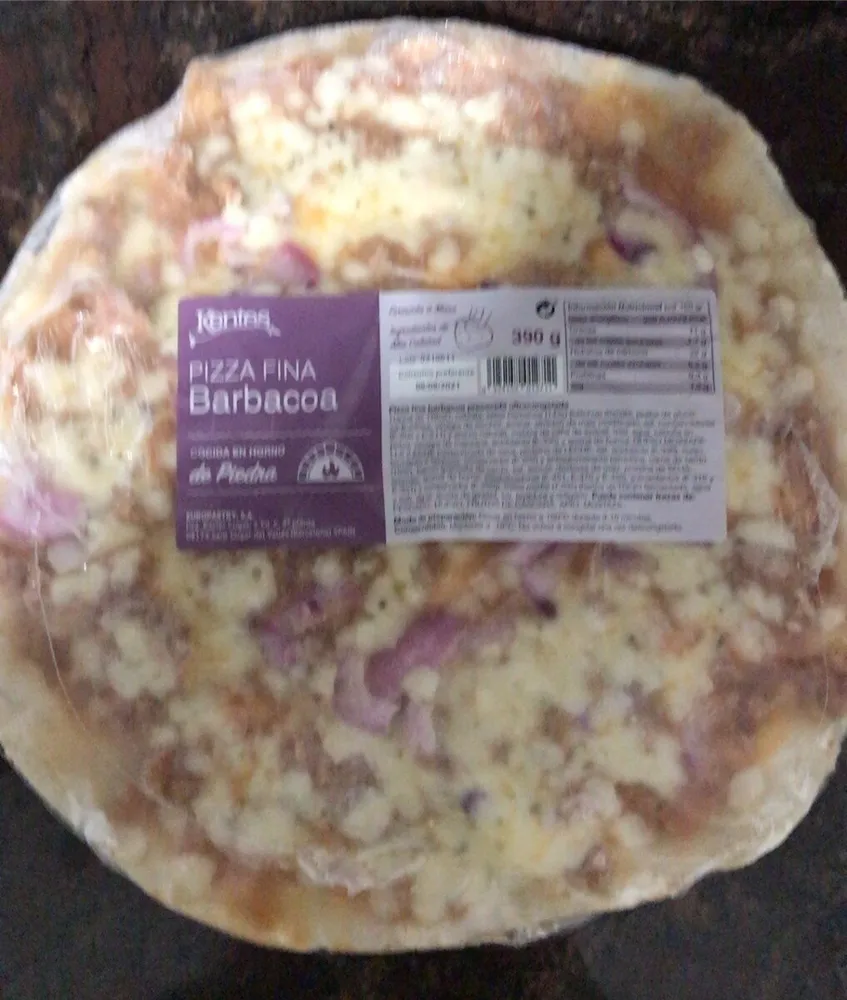Pizza fina Barbacoa