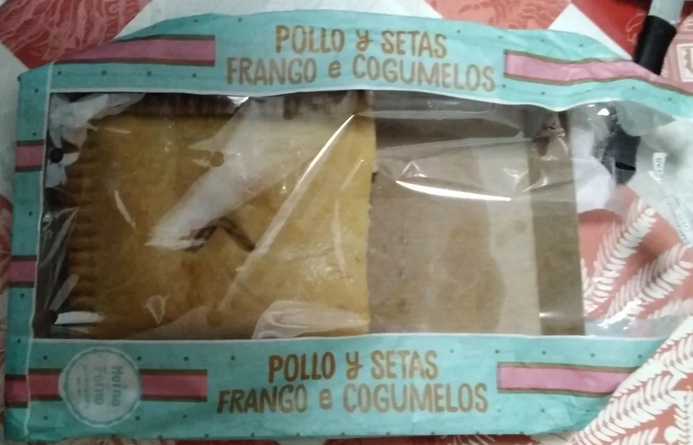 Pollo y setas empanada