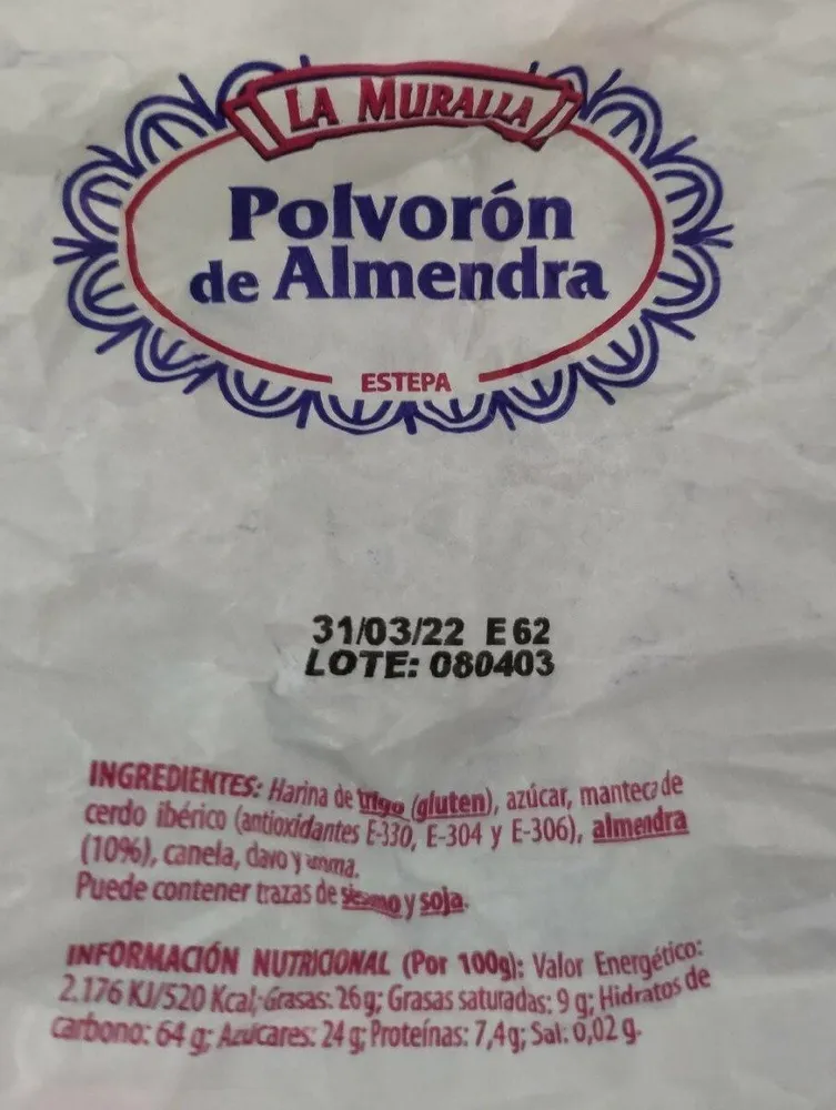 Polvoron de Almendra