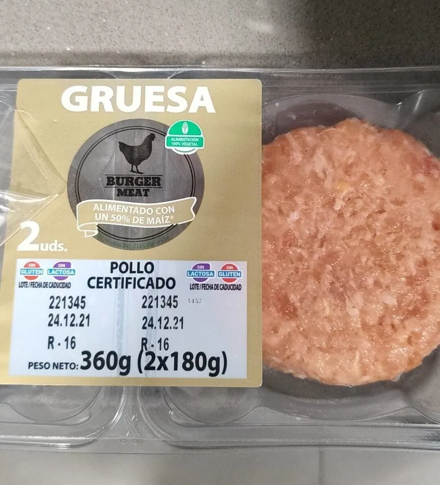 Hamburguesa Gruesa Pollo