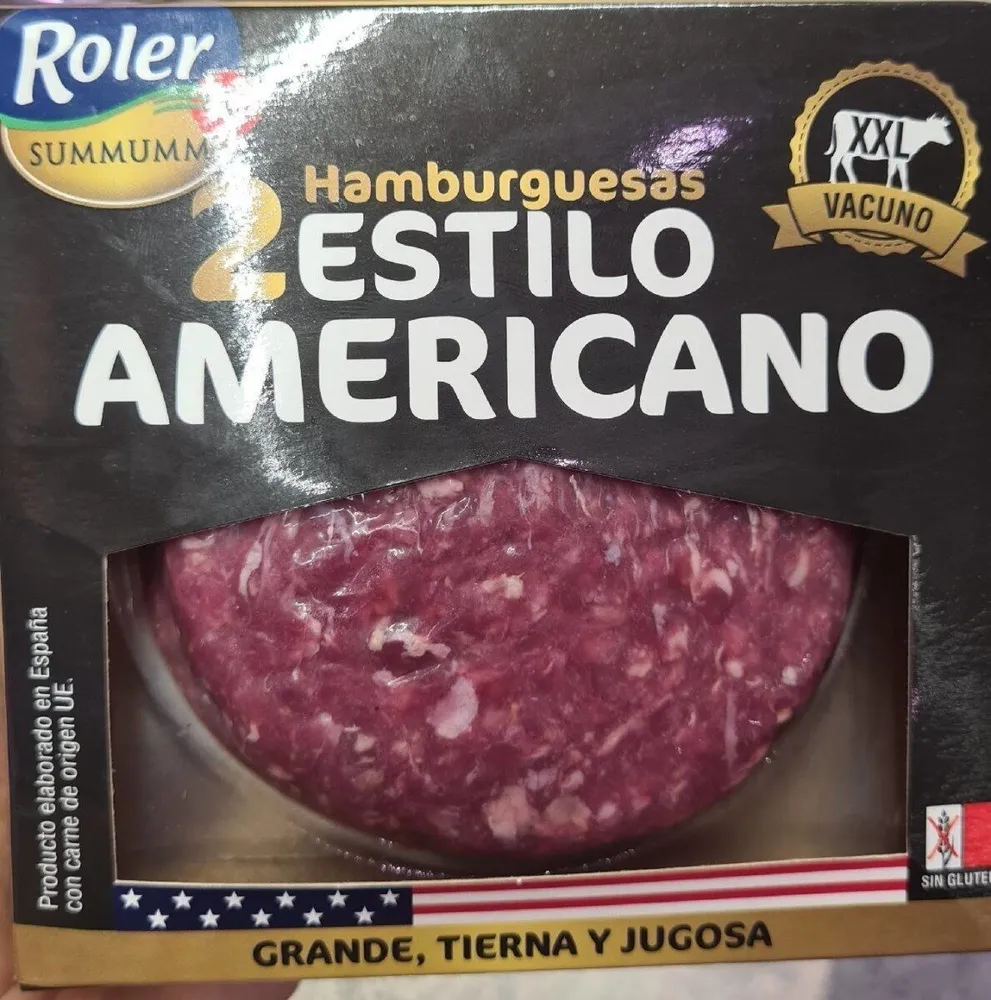2 hamburguesas estilo americano