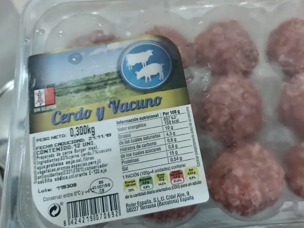 Carne cerdo y vacuno