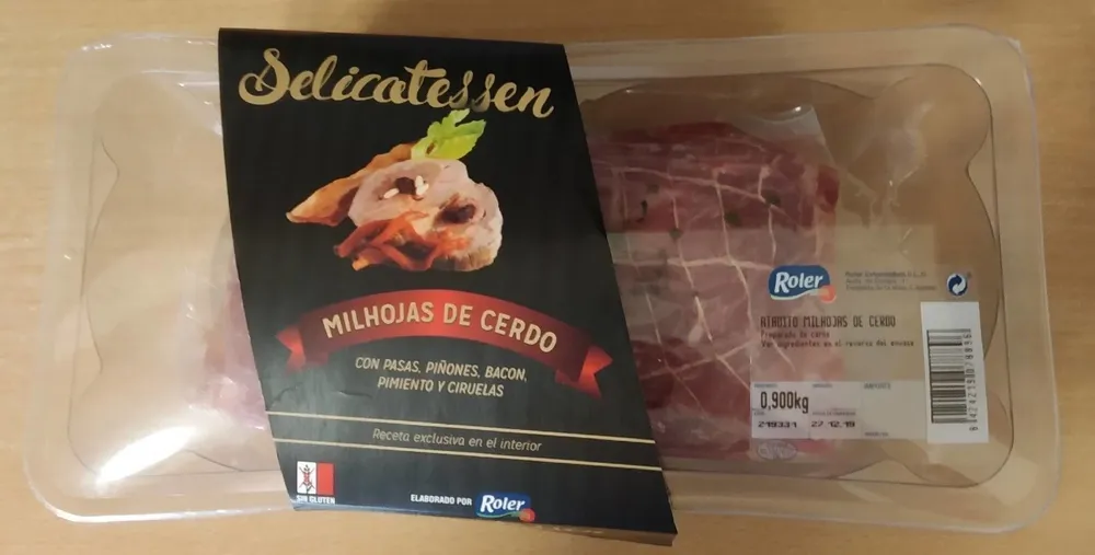 Milhojas de cerdo