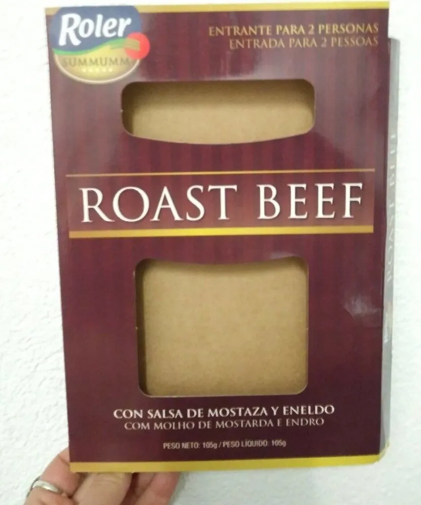 Roast beef con salsa de mostaza y eneldo