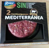 2 hamburguesas vacuno MEDITERRÁNEA