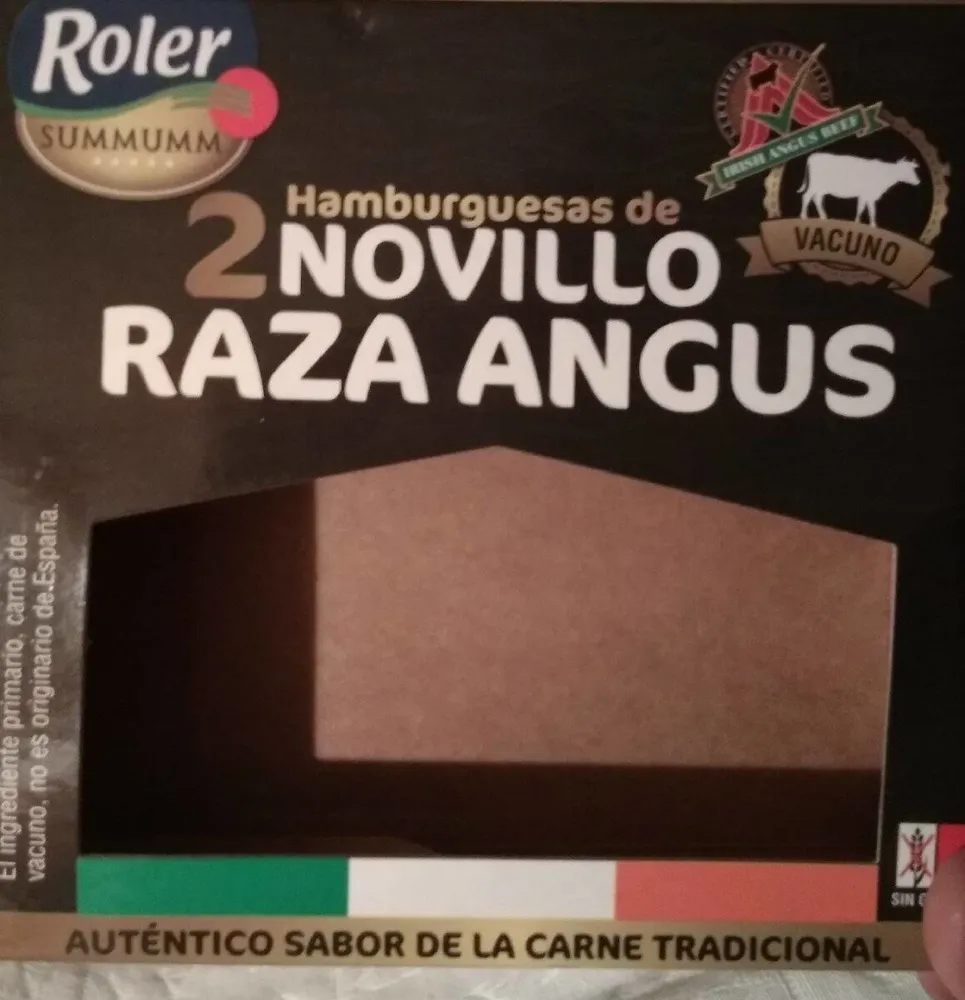 Hamburguesa novillo Angus