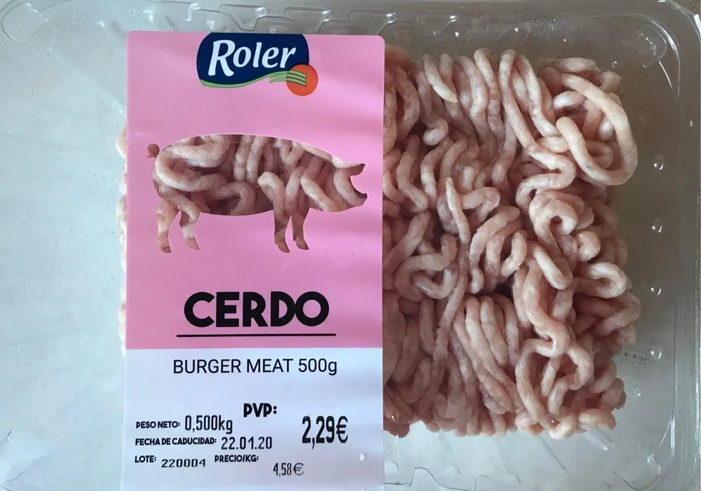 Carne picada cerdo