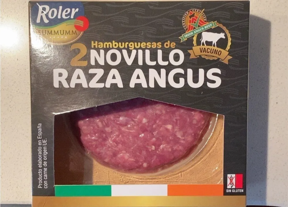 Hamburguesas de novillo raza angus
