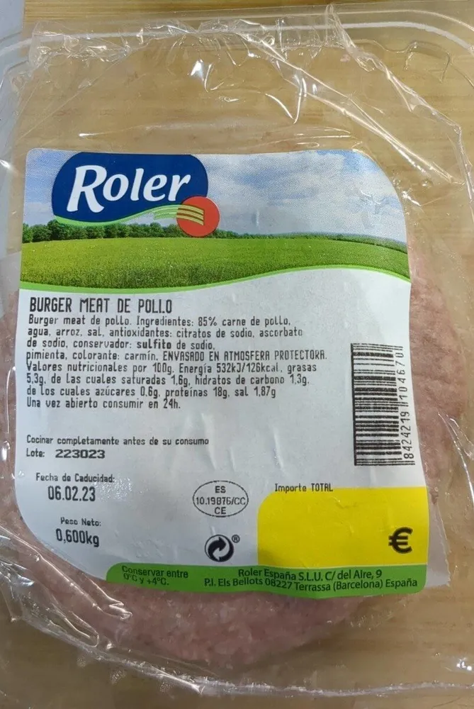 Burguer Meat de Pollo