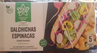 Salchichas de espinaca