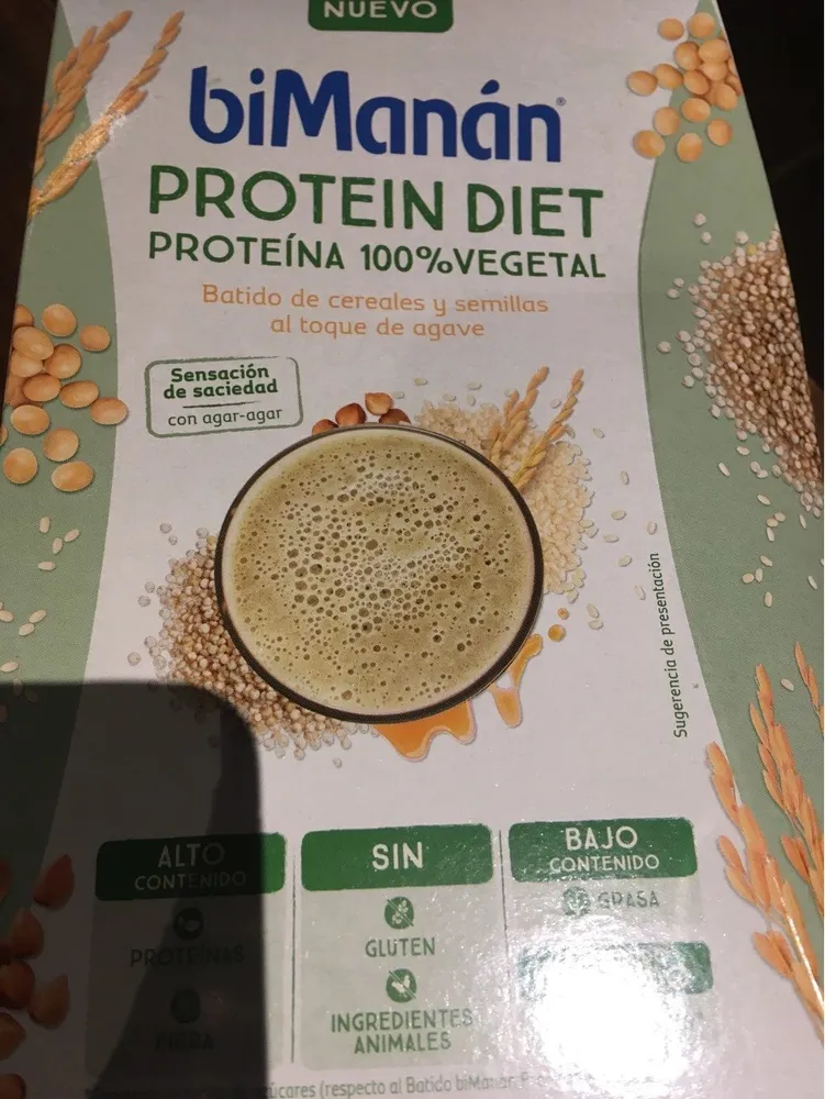 Bimanan Protein Diet Batido De Cereales Y Semillas Al Toque De Agave, 5sobresx30g