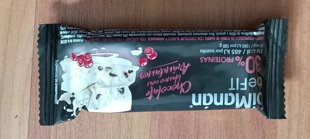 Be fit chocolate con arándanos