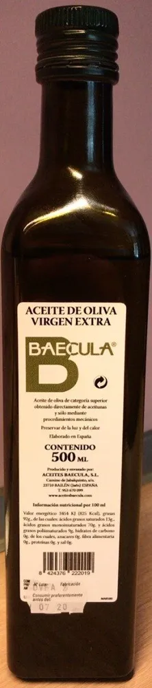 Aceite de Oliva Virgen Extra