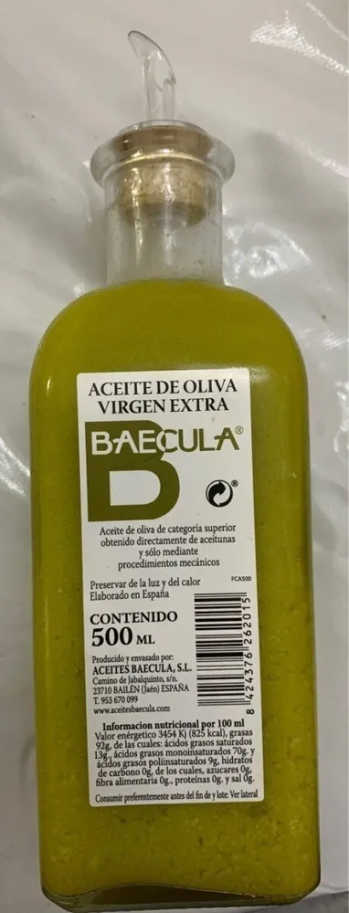 Aceite de oliva virgen extra