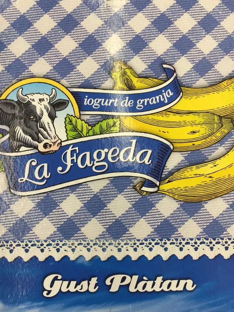 Yogur sabor plátano