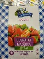 Iogurt gust de maduixa desnatat amb estevia