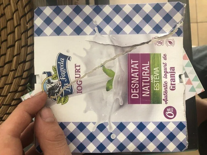 Iogurt natural desnatado edulcorado