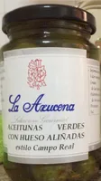 Aceitunas verdes con hueso aliñadas estilo campo real