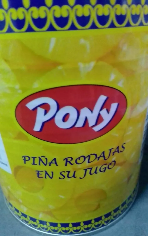 Rodajas de piña en su jugo