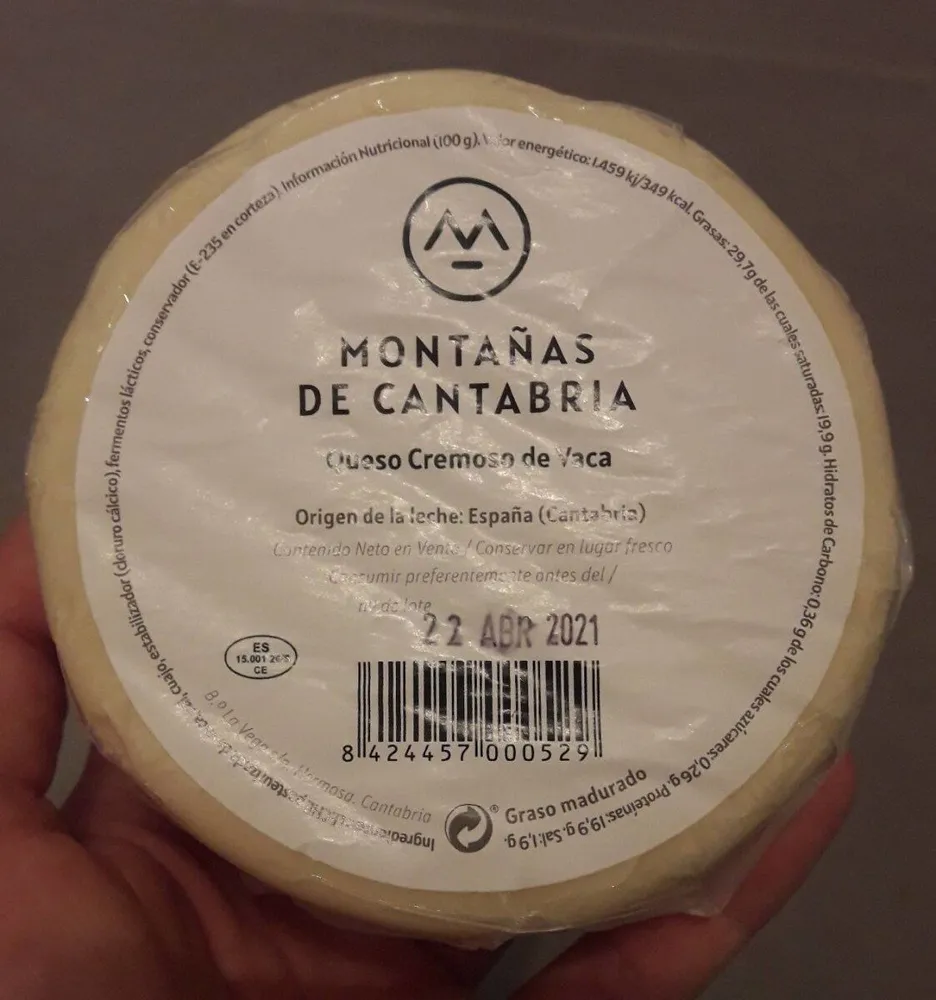 Queso cremoso de vaca