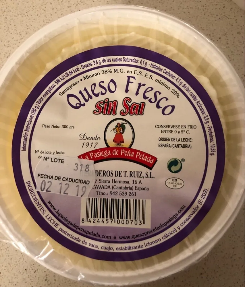 Queso Fresco sin sal
