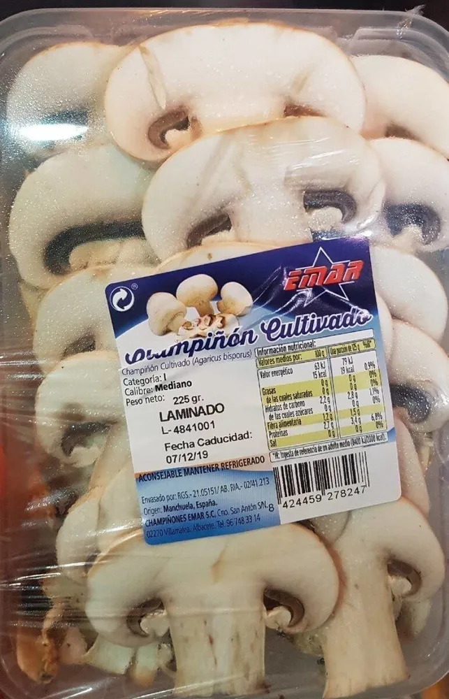 Champiñón laminado
