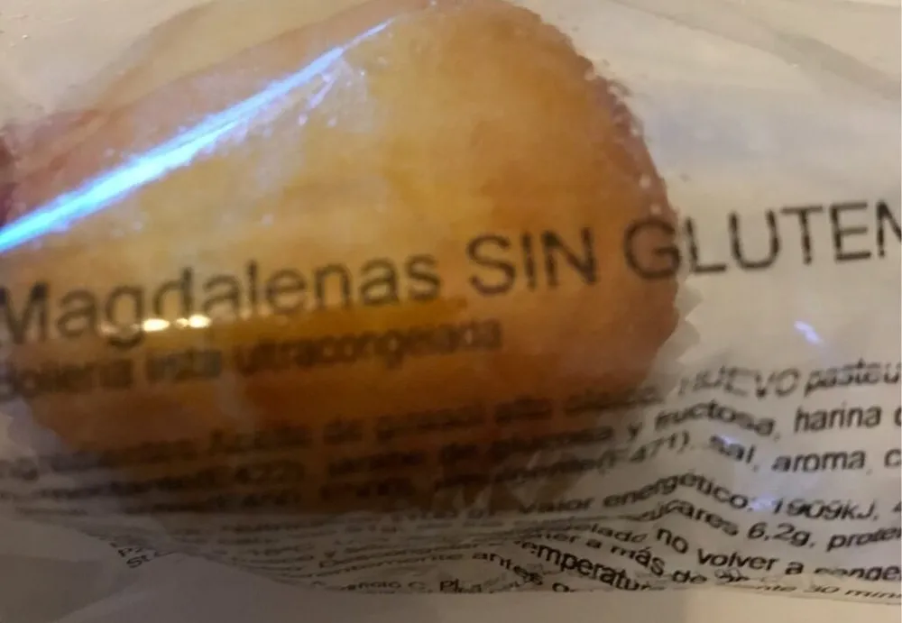 Magdalenas sin gluten