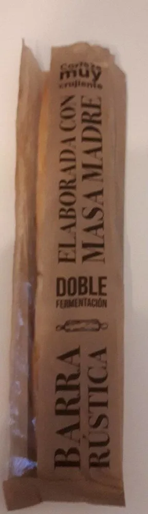 Pan Barra Rústica masa madre doble fermentación
