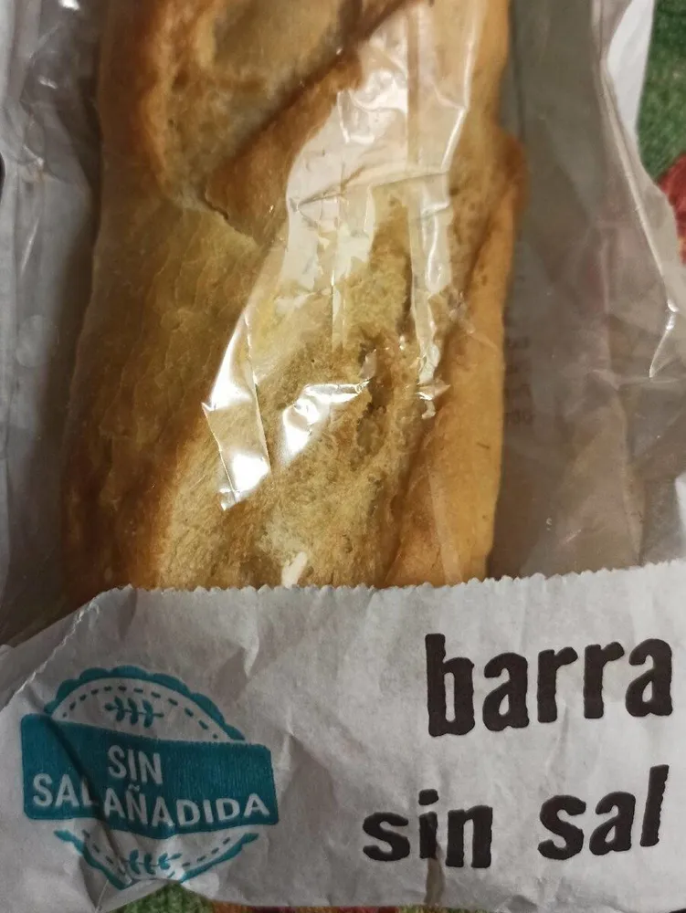 Barra sin sal