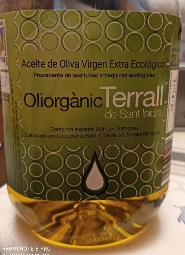 Aceite de Oliva Virgen Extra Ecológico