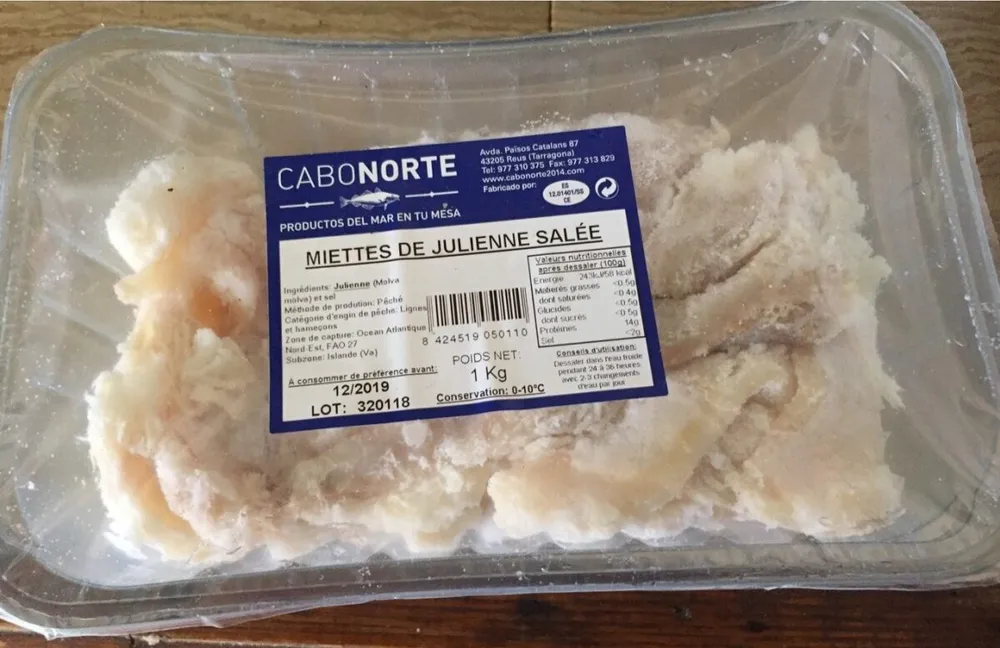 Miettes de julienne salée
