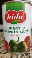 Tomate y pimiento verde 400 gr.