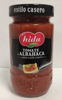 Tomate y albahaca (cristal) 350 gr.