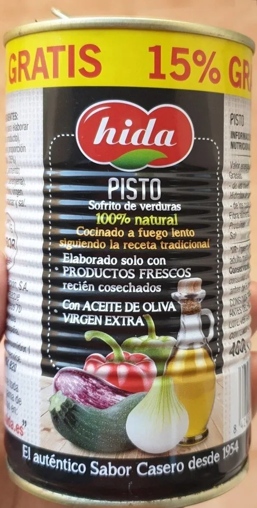 Pisto sofrito de verduras