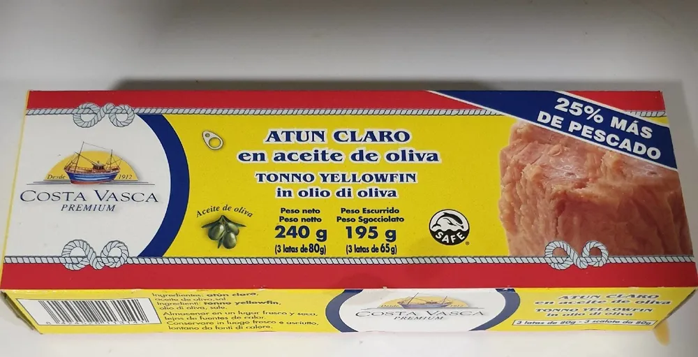 Atun claro en aceite de oliva
