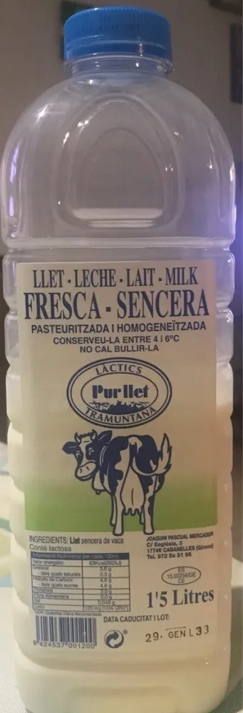 Llet fresca-Sencera