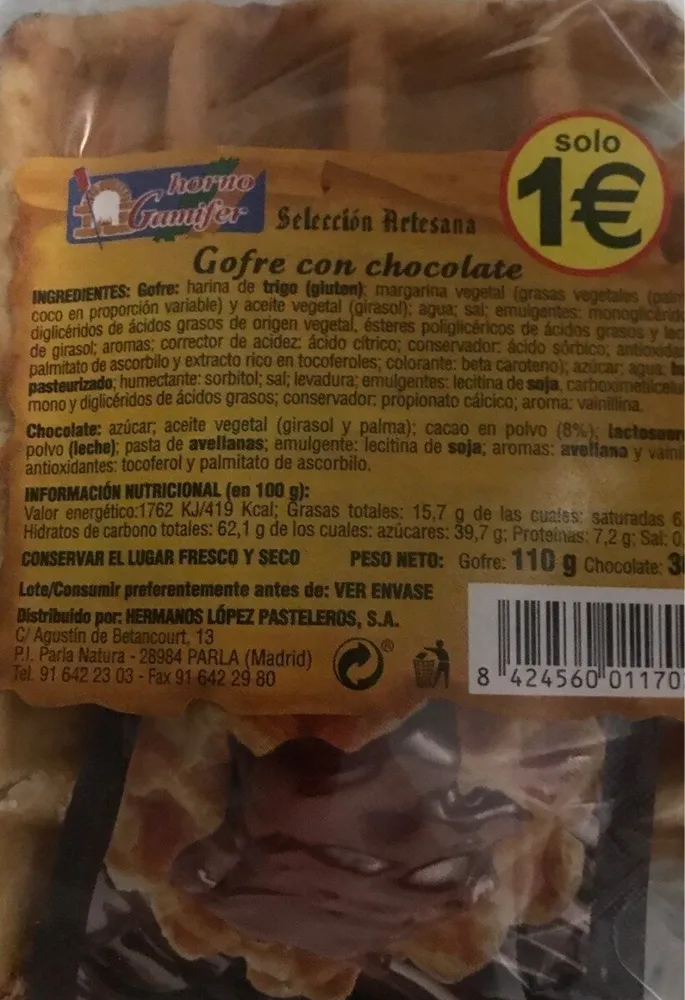 Gofre conChocolate