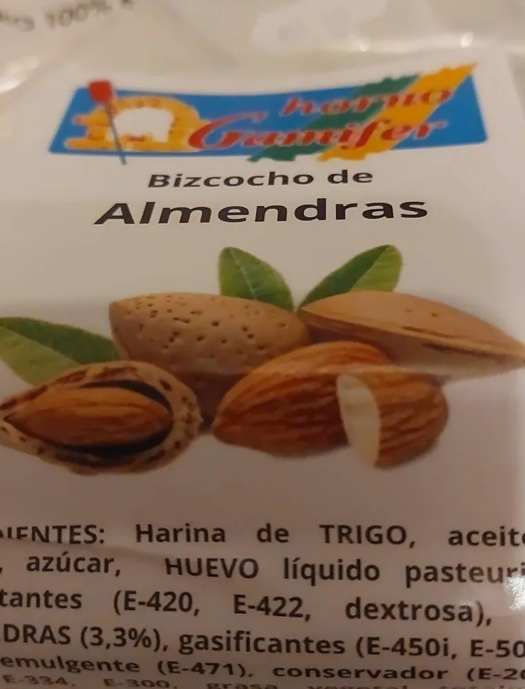 Bizcocho de almendras