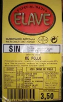 Salchichas frescas de pollo