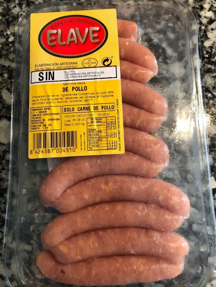 Salchicha pollo