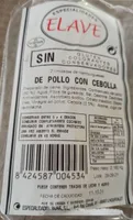 Hamburguesa pollo con cebolla