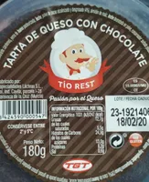 Tarta de queso con chocolate