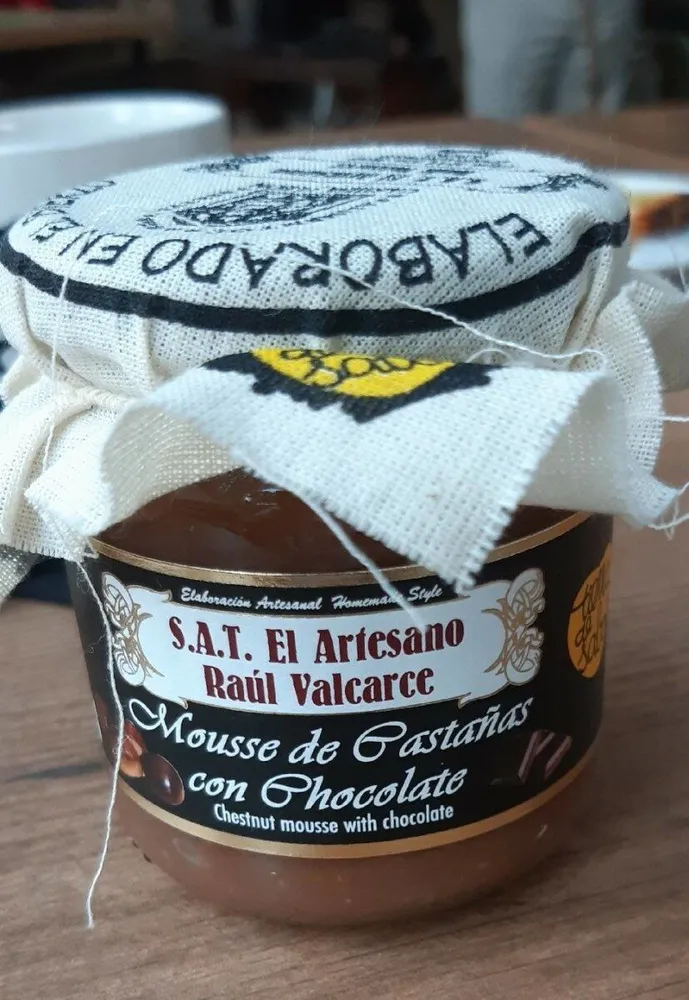 Mousse de castañas con chocolate