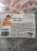 Bonbon compressé colliers