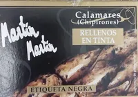 Calamares chipirones rellenos en tinta